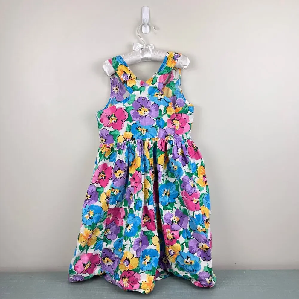 Vintage SWAT Floral Dress 8 USA